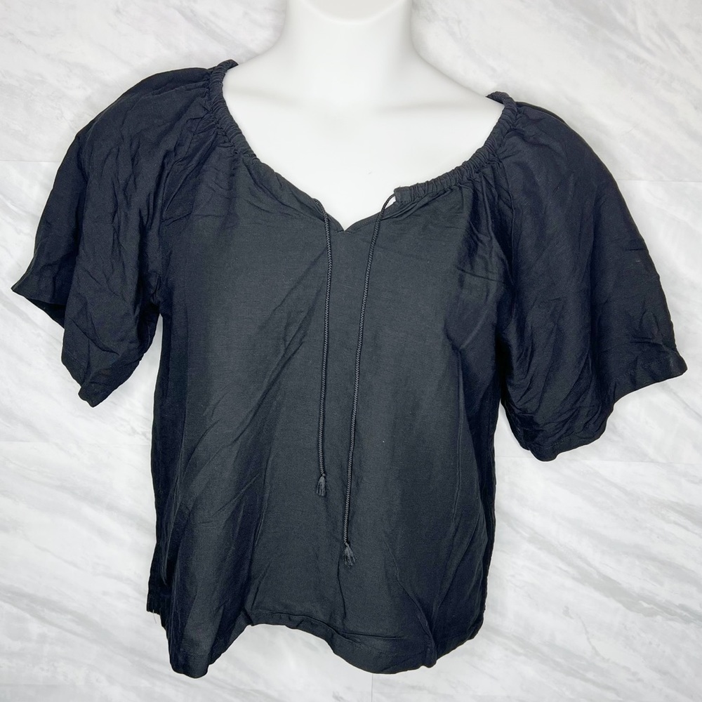 Uniqlo JW Anderson GATHERED SHORT SLEEVE BLOUSE XS